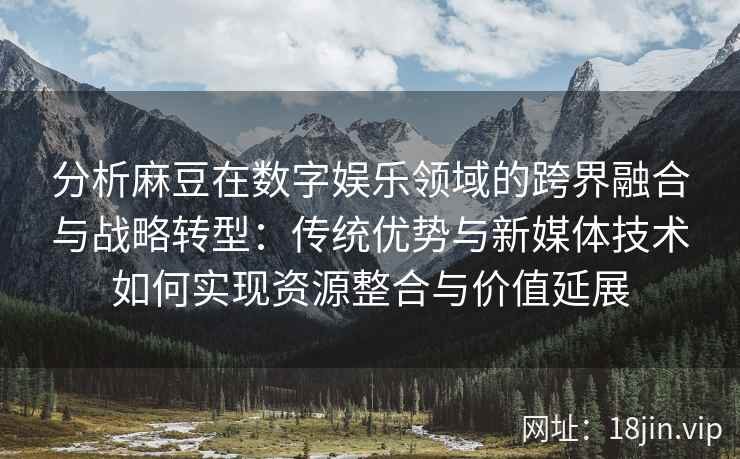 分析麻豆在数字娱乐领域的跨界融合与战略转型：传统优势与新媒体技术如何实现资源整合与价值延展