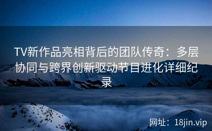 TV新作品亮相背后的团队传奇：多层协同与跨界创新驱动节目进化详细纪录