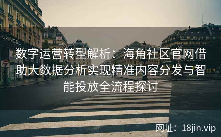 数字运营转型解析：海角社区官网借助大数据分析实现精准内容分发与智能投放全流程探讨